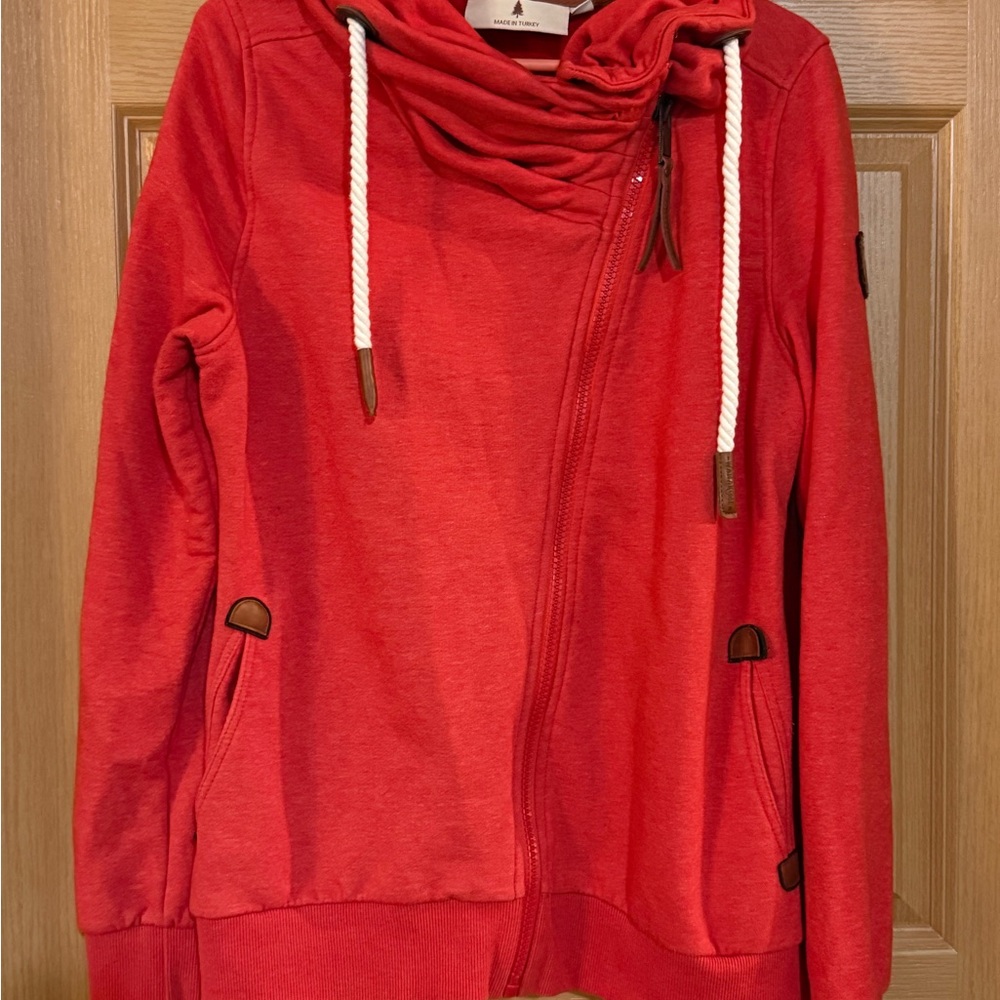 Red Wanakome full zip sweatshirt